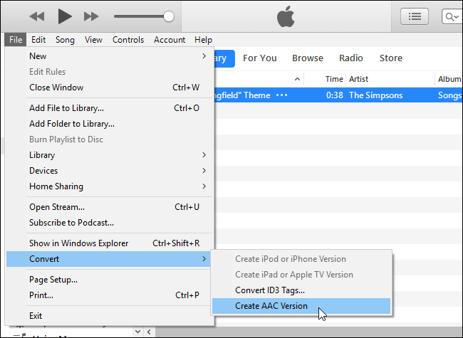 Create AAC Version